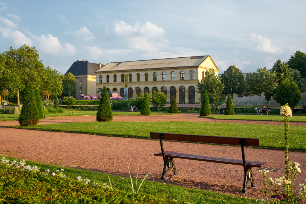 Vue sur l'arsenal de Metz 