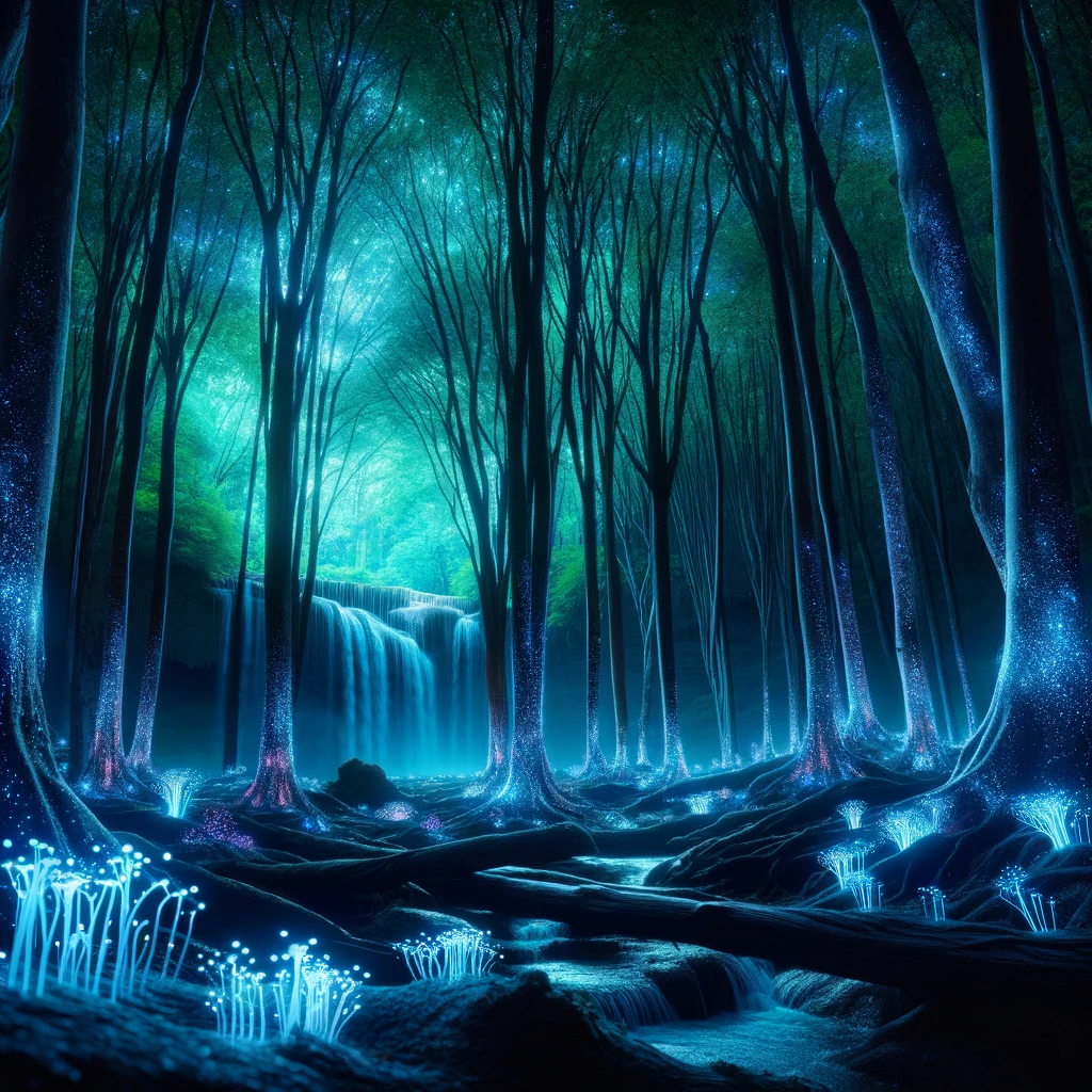 La Forêt de Lueur Lunaire, une Destinations Incroyables Méconnues Monde