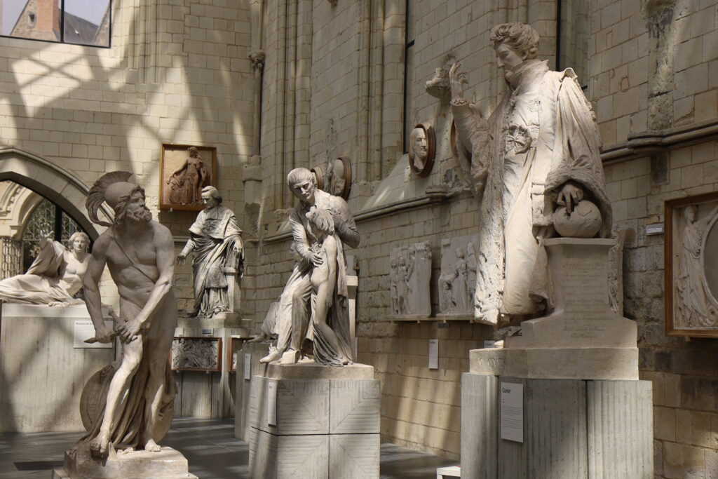 La galerie David, musée consacré aux sculptures du sculpteur David, ville de Angers, département du Maine et Loire, France