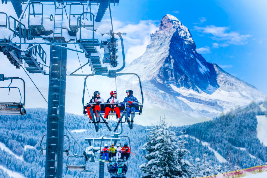 Funiculaire au ski