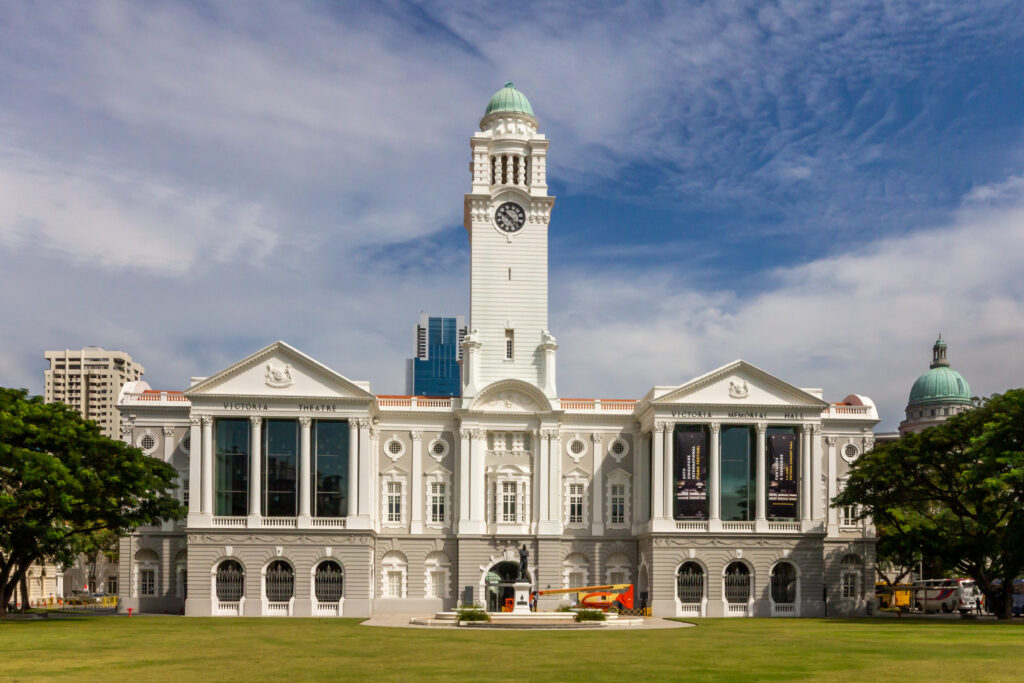 Le théâtre Victoria à Singapour