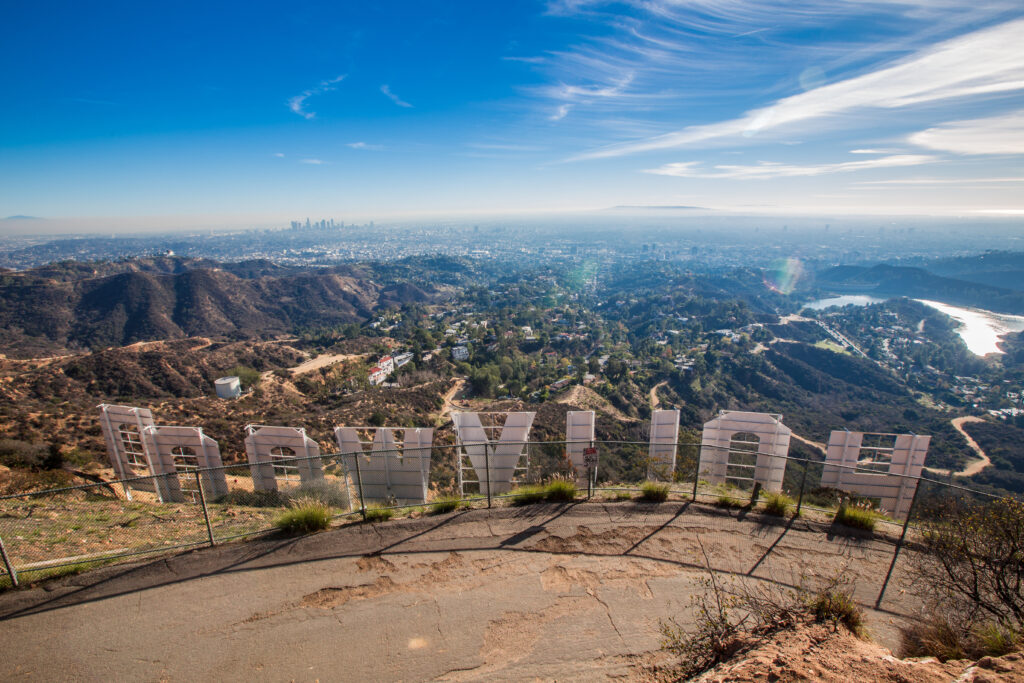 Hollywood Sign de dos