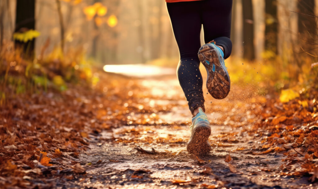 Running dans la forêt