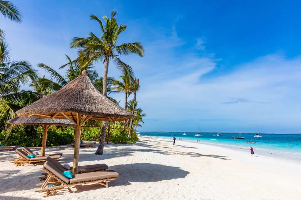 Plage de Kendwa à  Zanzibar 