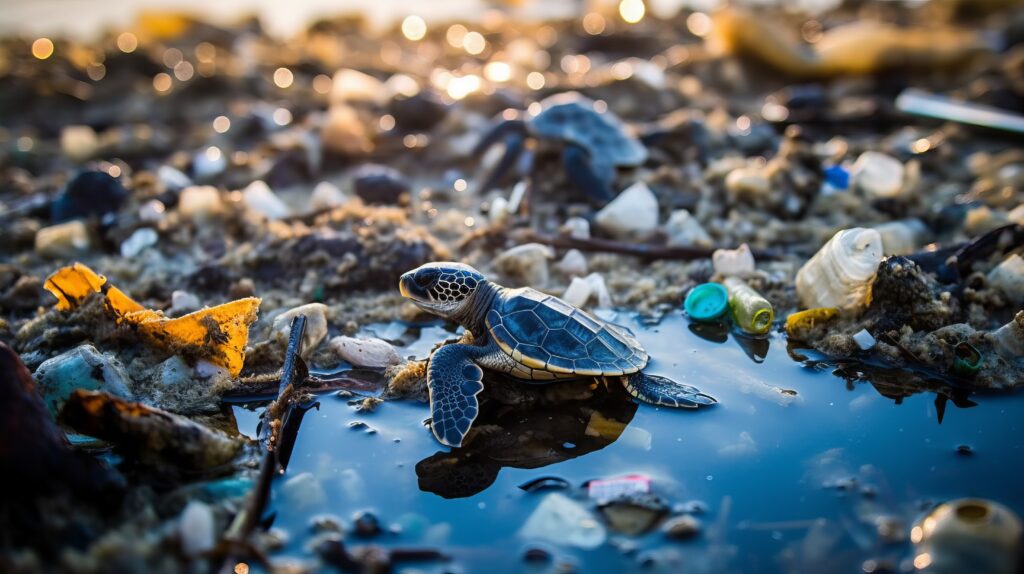 Pollution plastique dans l'océan