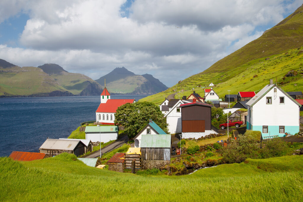 Village dans les îles Féroé