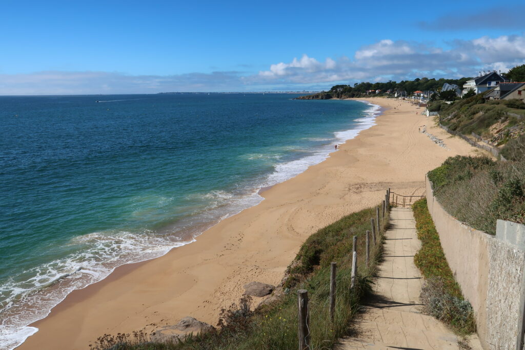 Panorama sur la plage Sainte-Marguerite à Pornichet