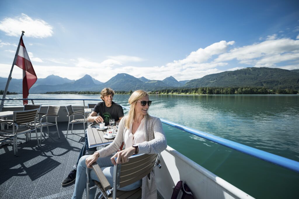 Balade sur un lac à Salzbourg 