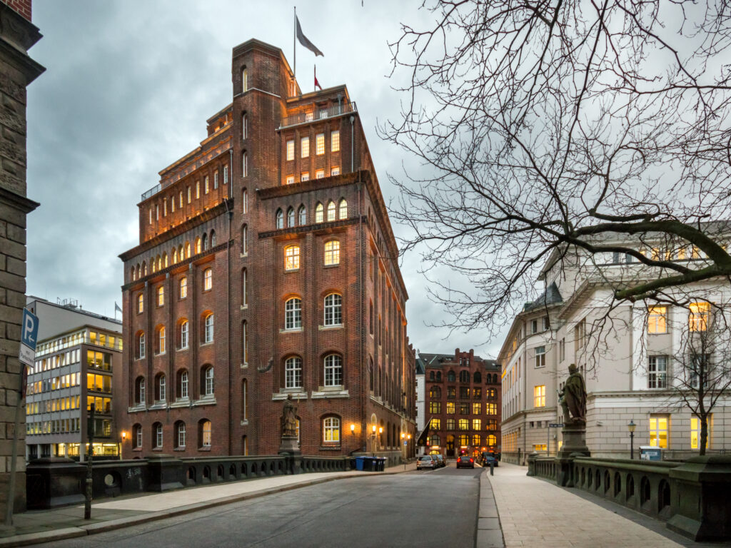 Le centre-ville de Hambourg