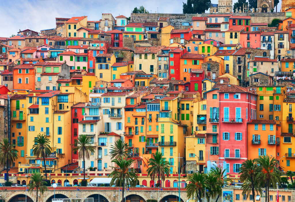 Maisons colorées de Menton