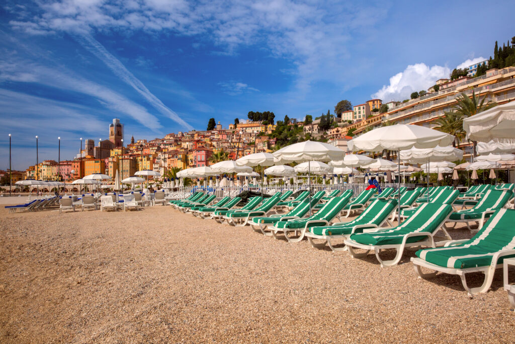 Plage à Menton