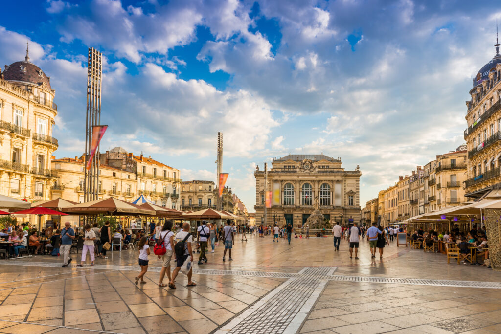 Place de la Comédie à Montpellier 