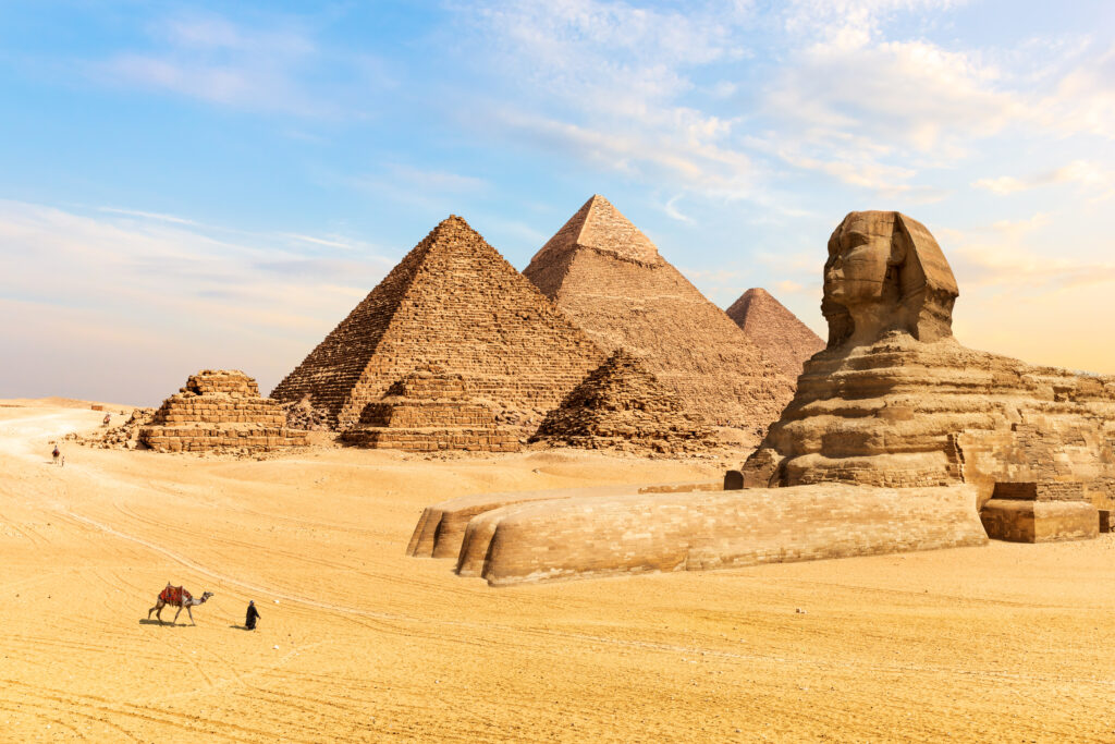 Pyramides de Gizeh en Égypte 