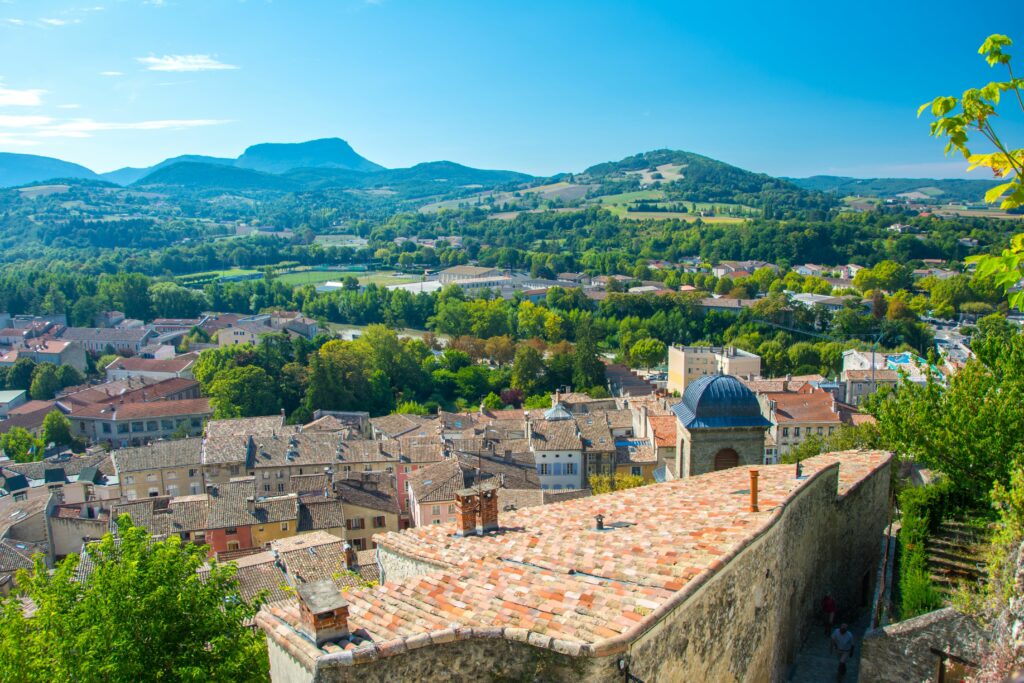 Ville de Crest dans la Drôme