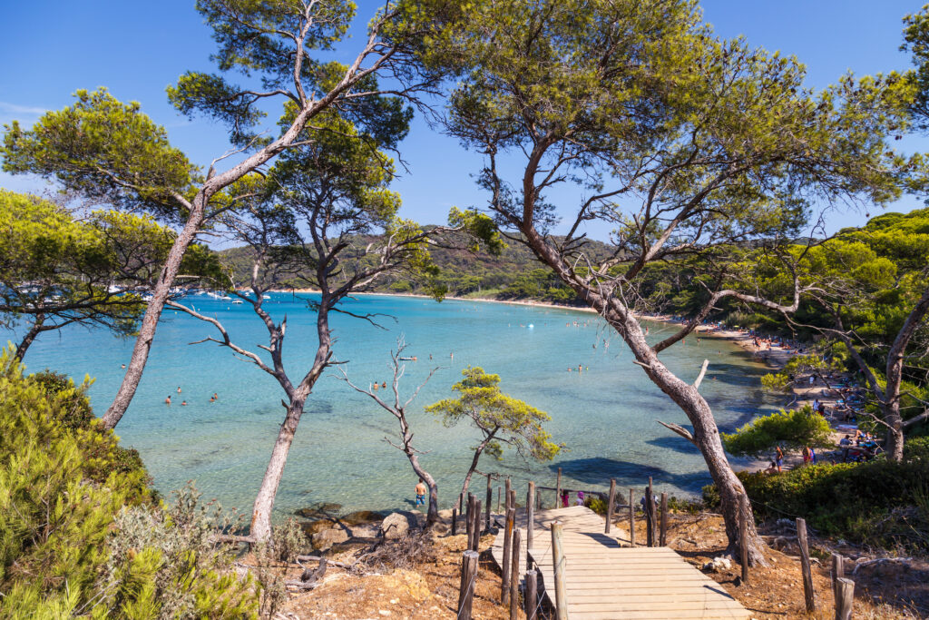 Plage idyllique à Porquerolles 