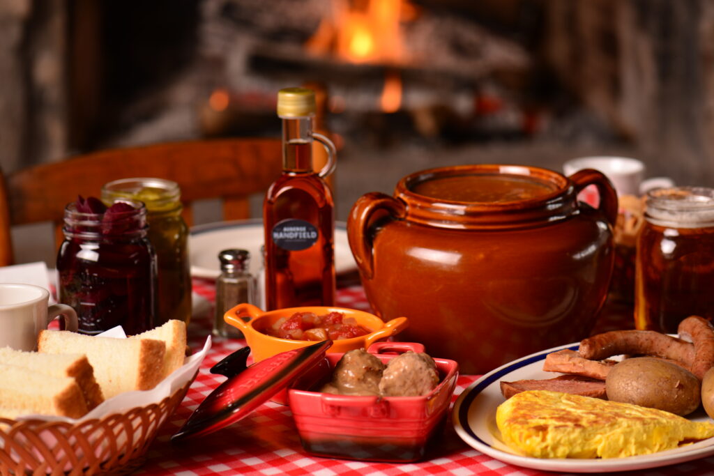 Plats d'une cabane à sucre