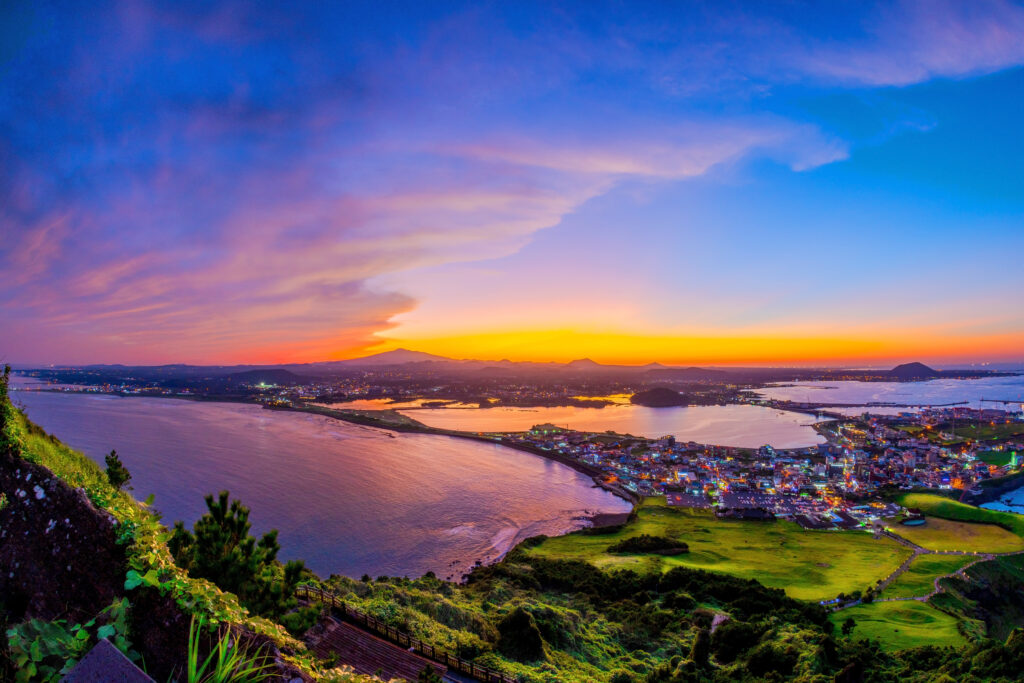 Vue sur l'île de Jeju