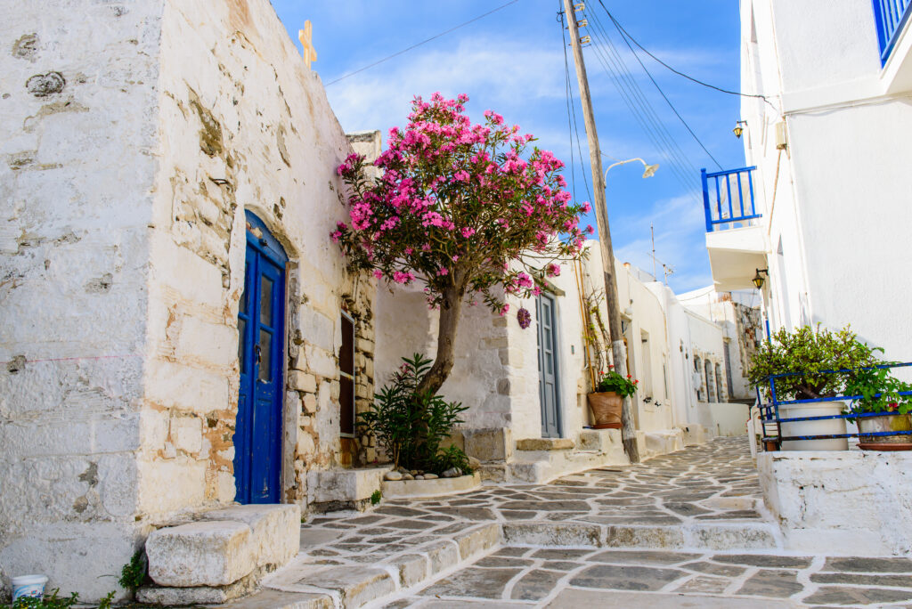 Village de Parikia sur l'île de Paros