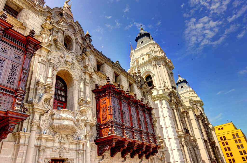 Façade de palais à Lima