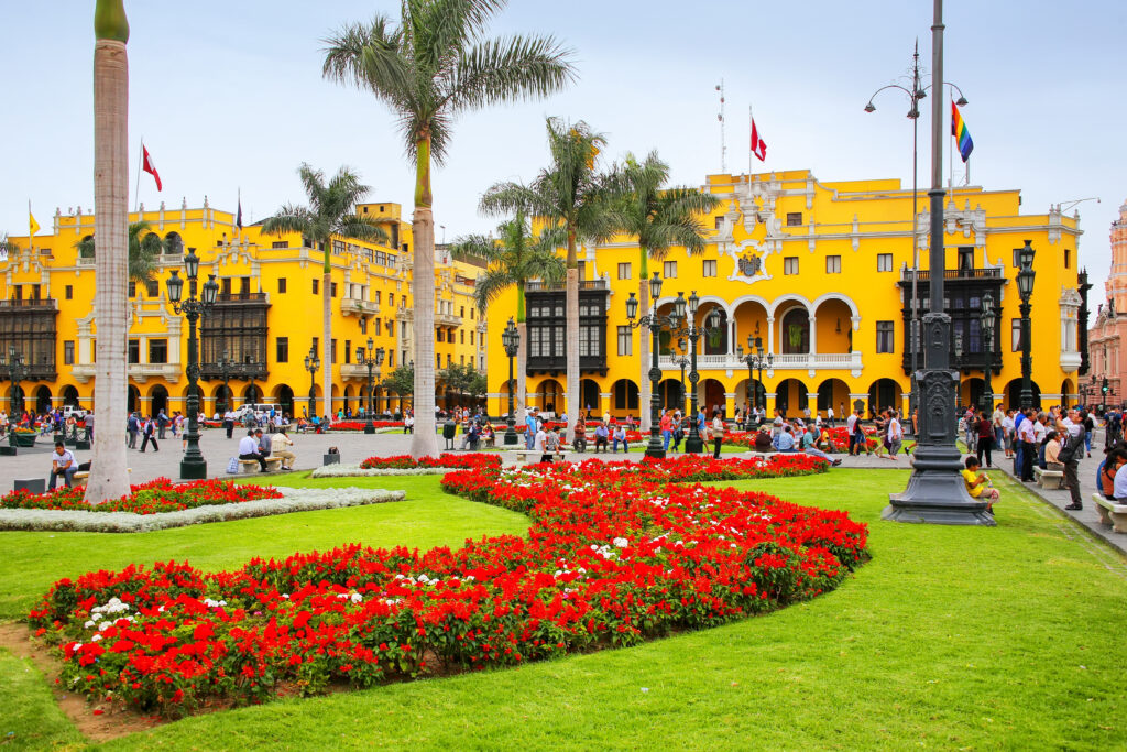 La plaza Mayor à Lima