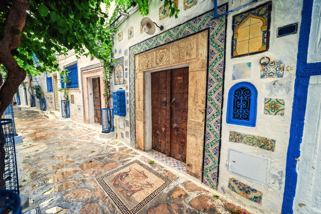 Ruelles dans la Médina à Hammamet 