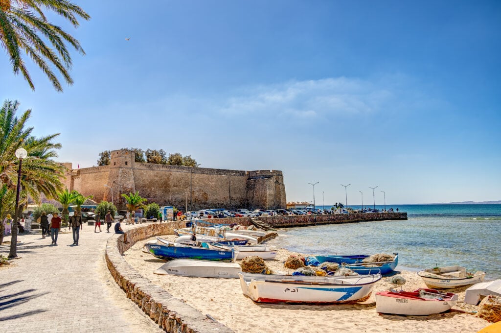 Vue sur Hammamet en Tunisie