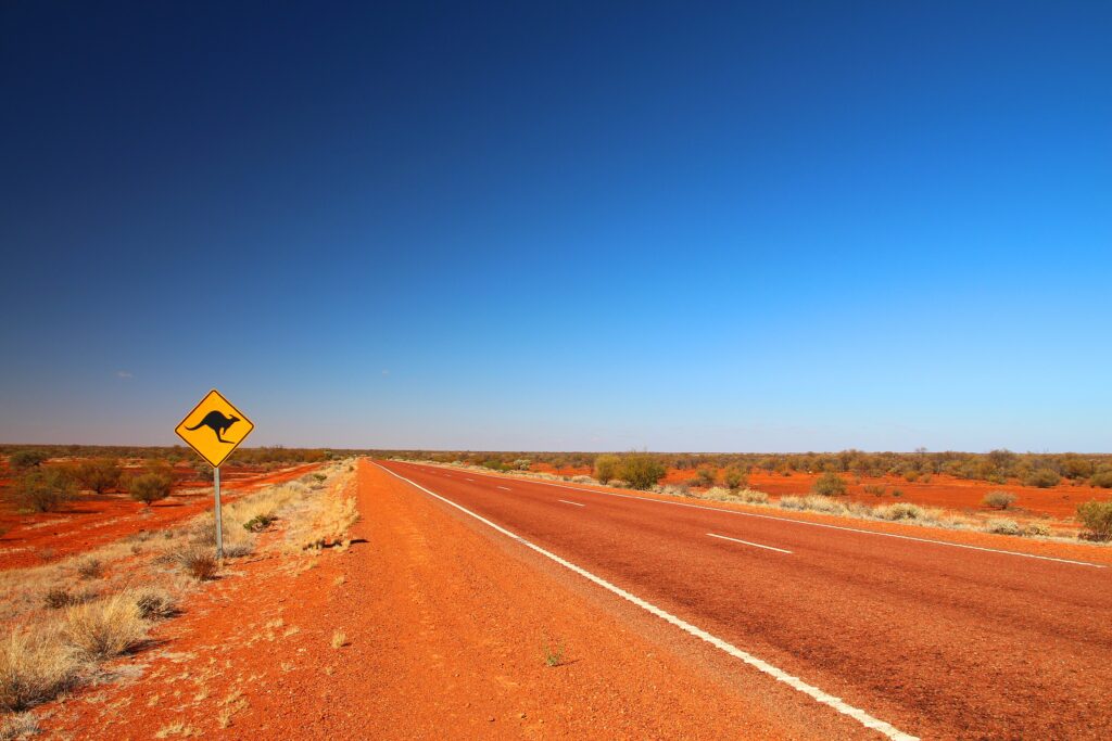 Route en Australie