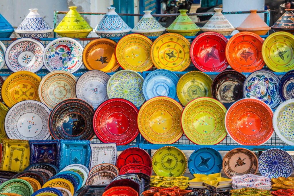 Étal coloré  au marché