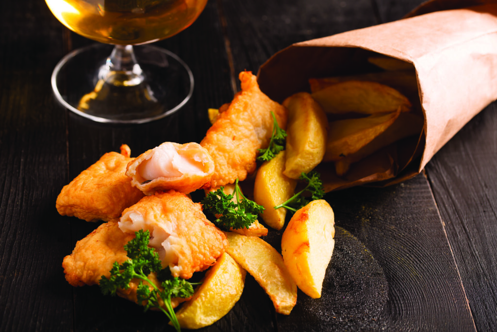 Traditionnel Fish and chips.