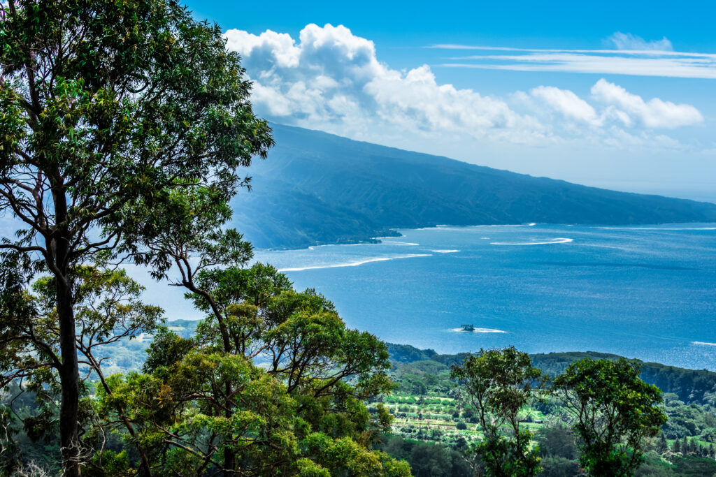 La vue depuis le belvédère de Taravao