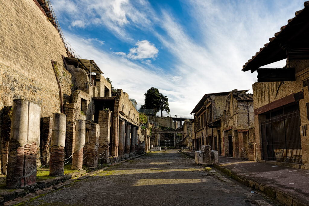 Ruines de Herculanum en Italie à côté de Naples