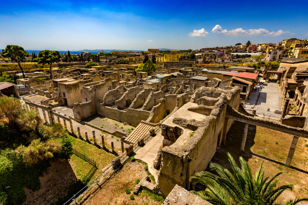 Ruines de Herculanum en Italie à côté de Naples