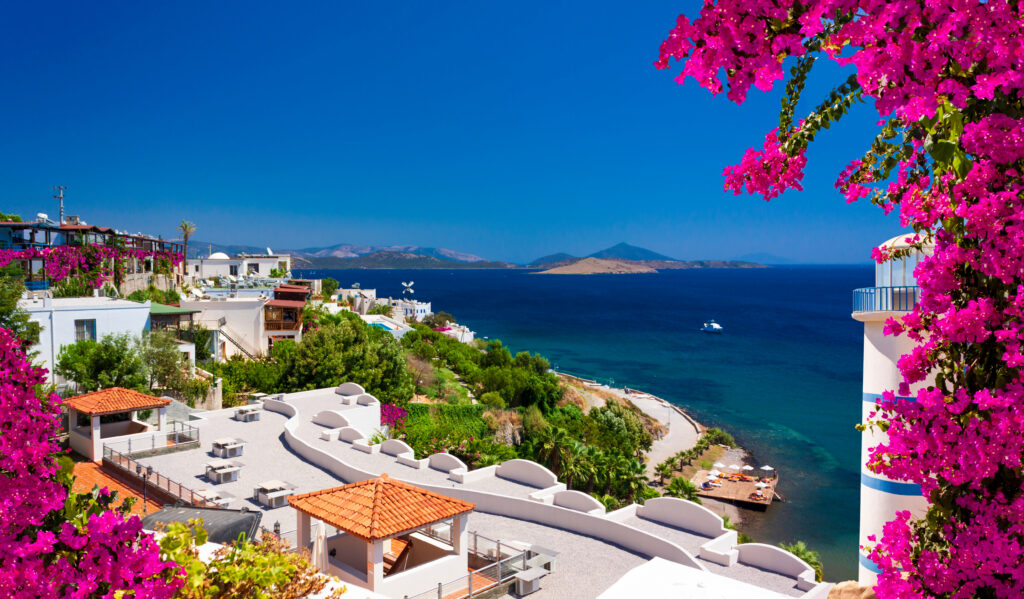 Vue sur Bodrum en Turquie