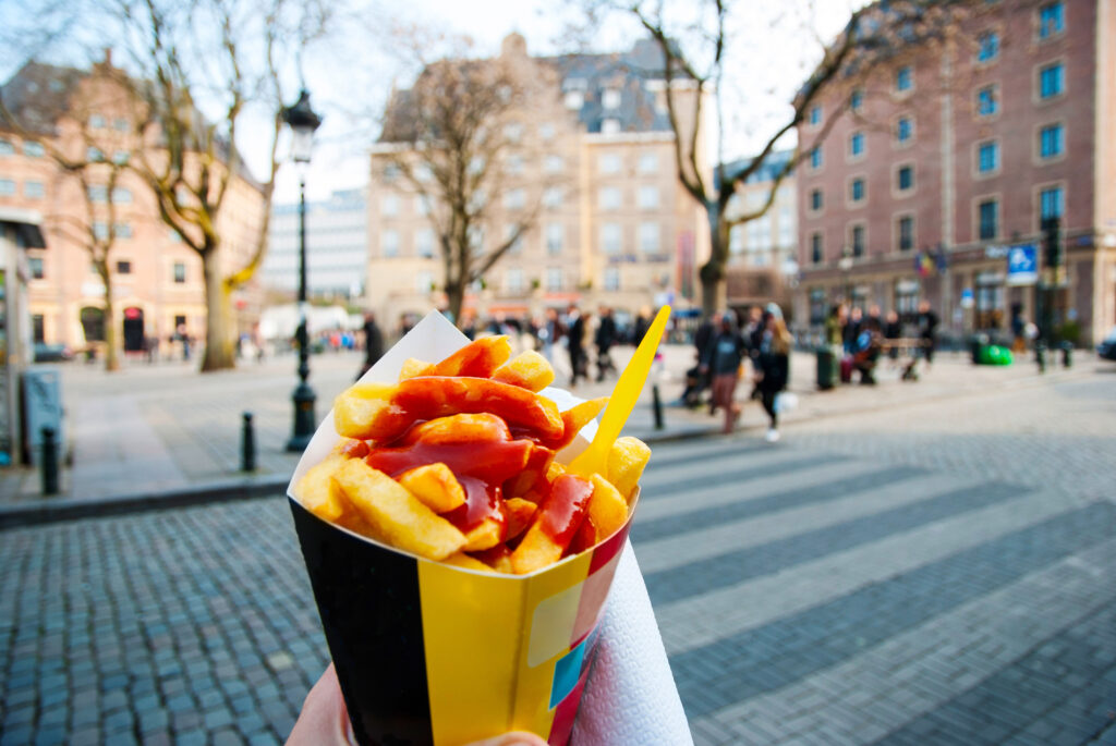 Cornet de frites à Bruxelles