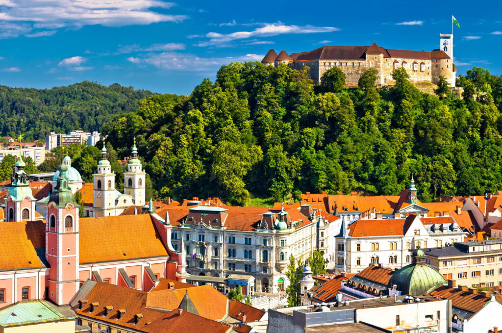 Ville de Ljubljana, capitale de la Slovénie