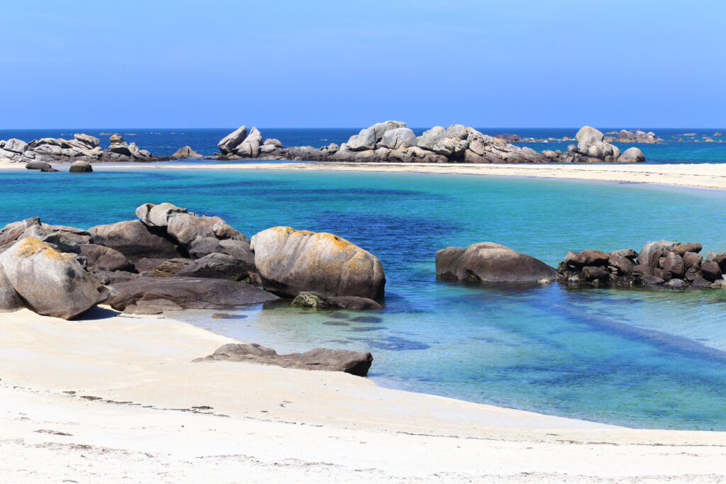 Les rochers de Kerlouan dans le Finistère