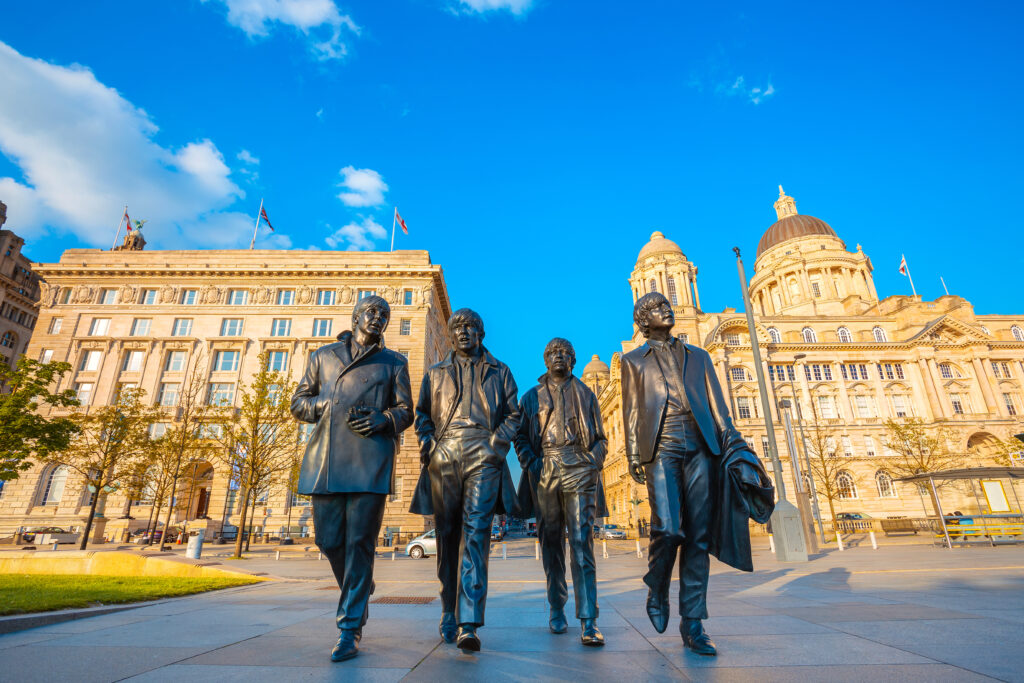 Statue des Beatles à Liverpool
