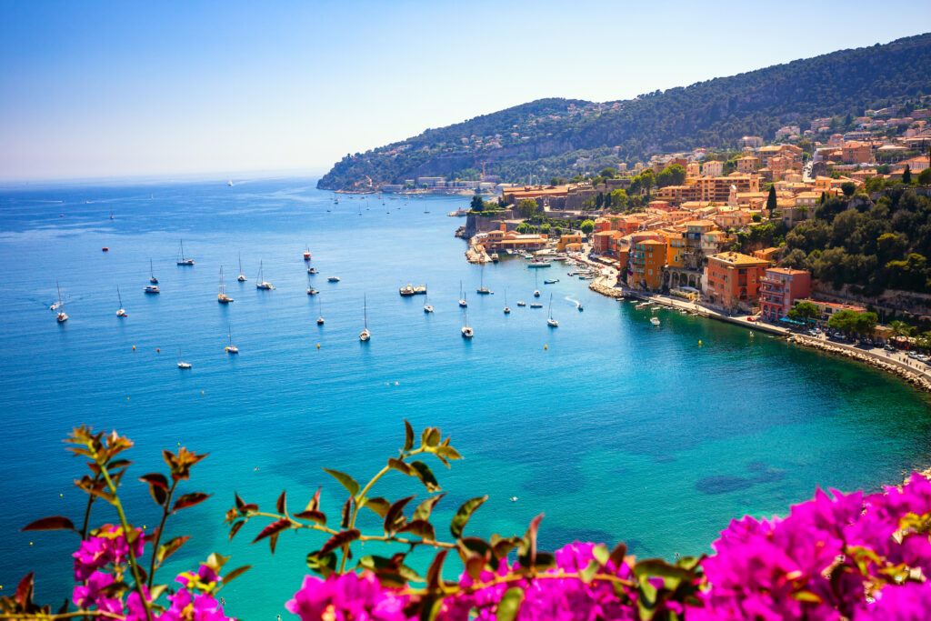 Vue sur Villefranche-sur-Mer, Côte d'Azur