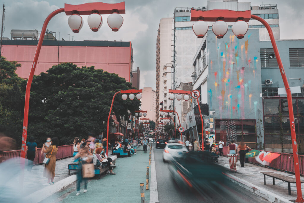 Le quartier japonais de São Paulo à Liberdade