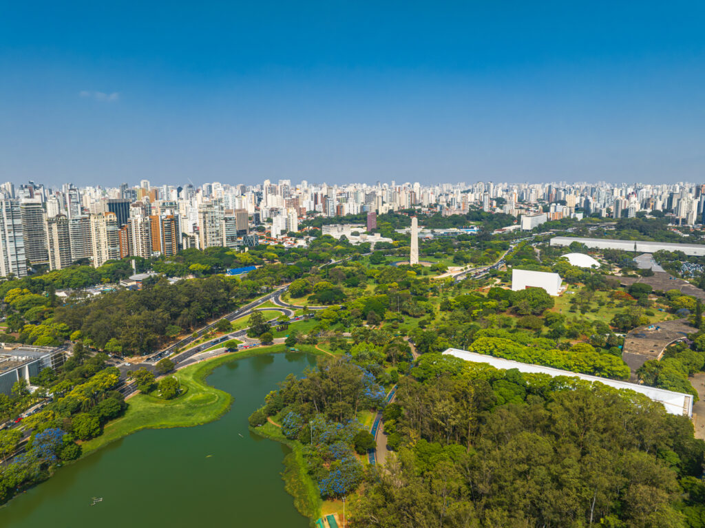 Vue sur le Parque Ibirapuera