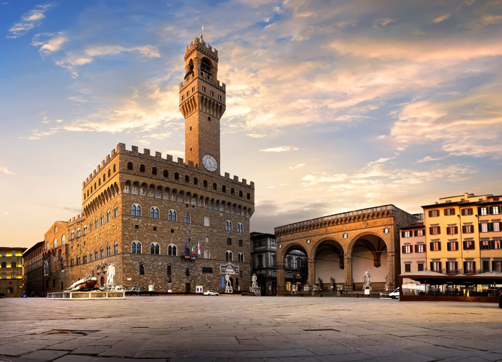 Piazza della Signoria avec le Palazzo Vecchio