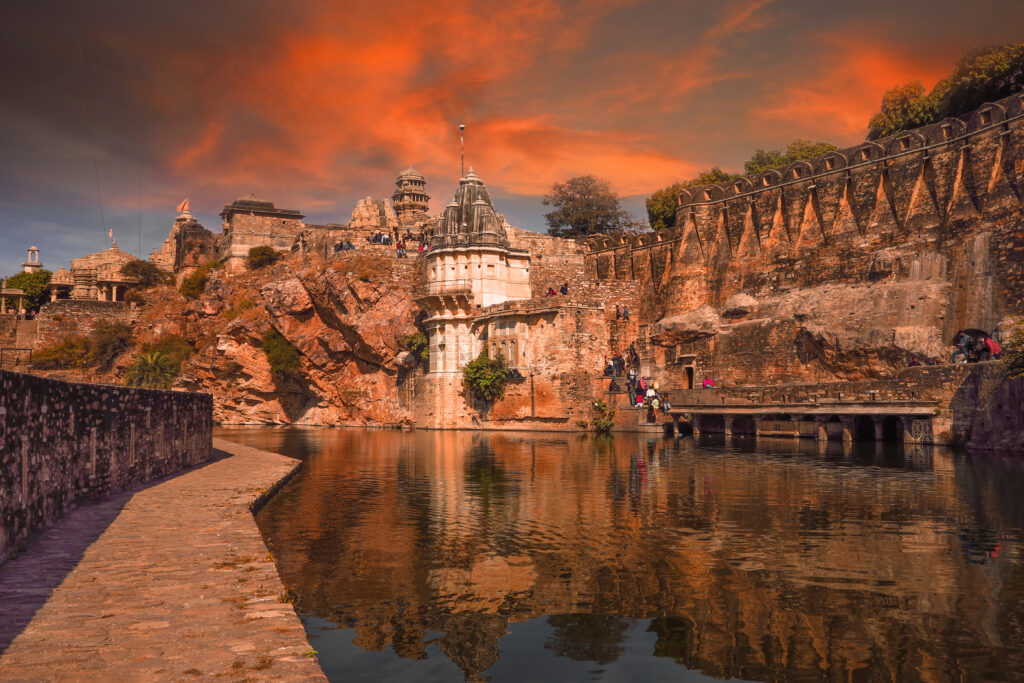 Vue sur le Fort de Chittorgarh