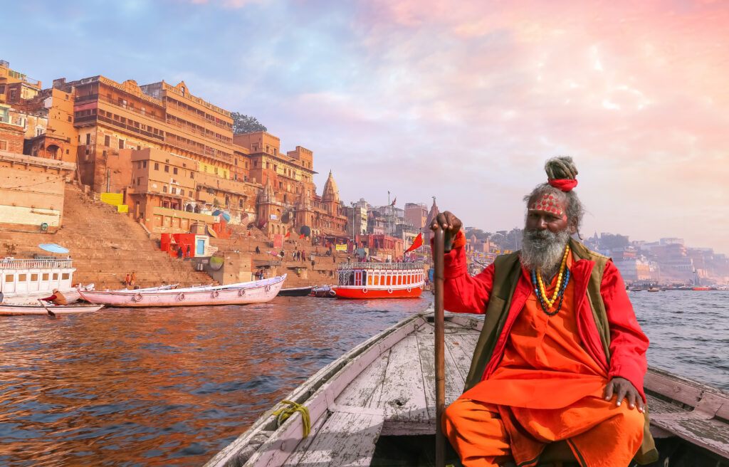 Vue sur Varanasi et le Gange