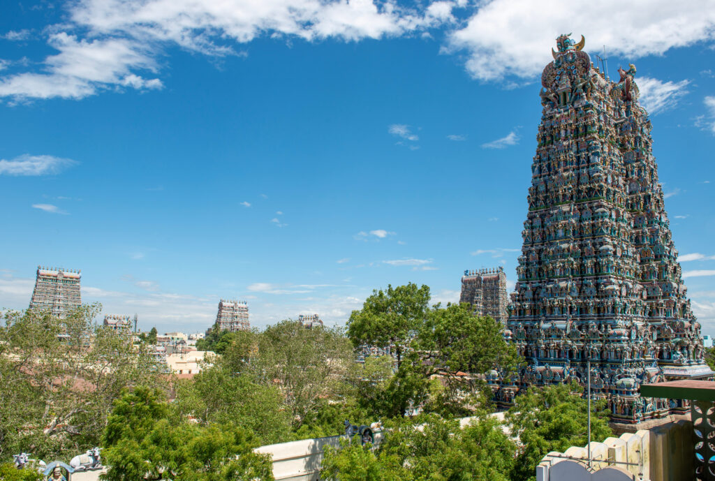 Le temple de Meenakshi à Madurai 