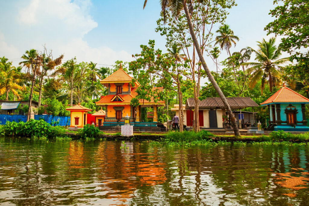 Backwaters dans le Kerala en Inde