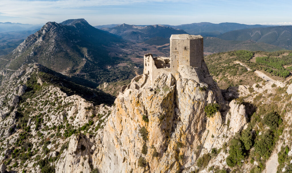 Château de Quéribus dans l'Aude (Occitanie, France)