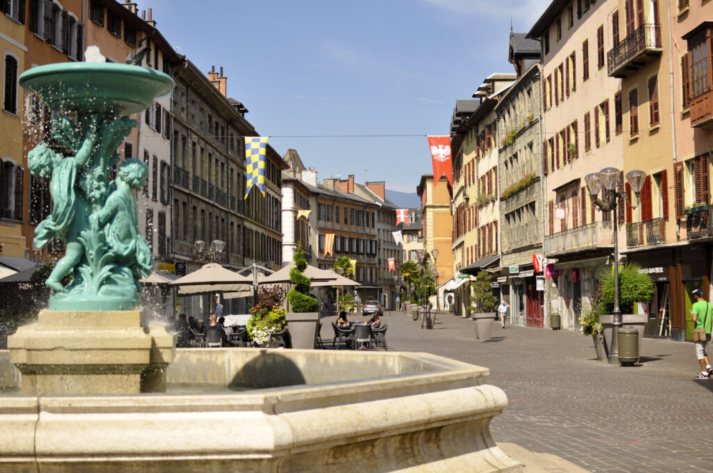 Fontaine dans le Centre Ville de Chambéry