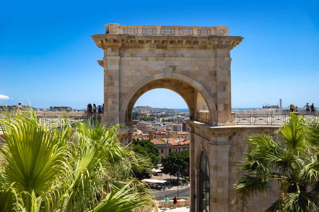 Le bastion San Remy à Cagliari