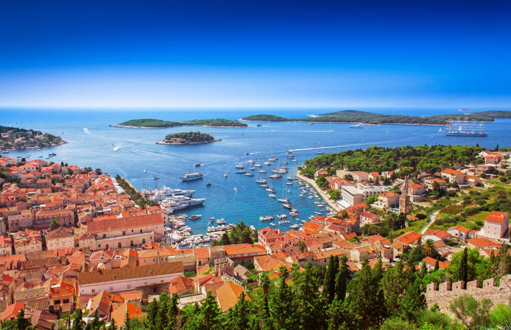 Vue sur Hvar