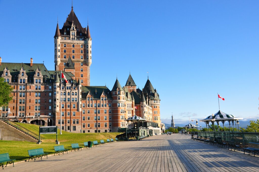 Le château Frontenac  à Québec 